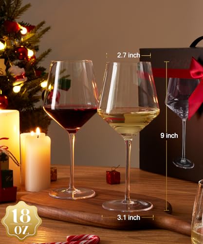 Wine Glasses Set (Set of 4-18oz)