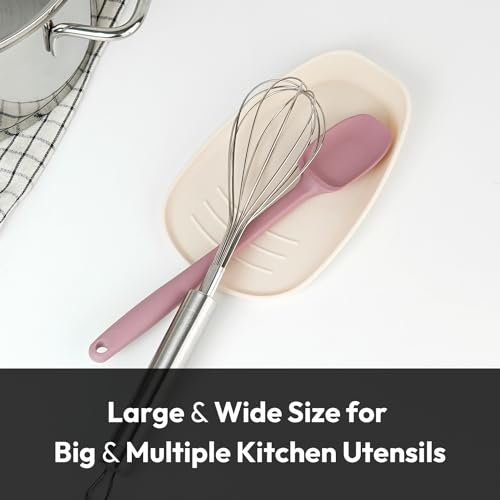 Unbreakable Large Silicone Spoon Rest for Stove Top