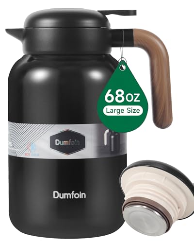 68 Oz Thermal Coffee Carafe (67.6 Ounces / Black)