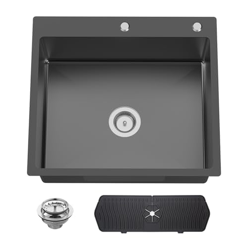 Black Kitchen And Bar Sink (25x22 Black)