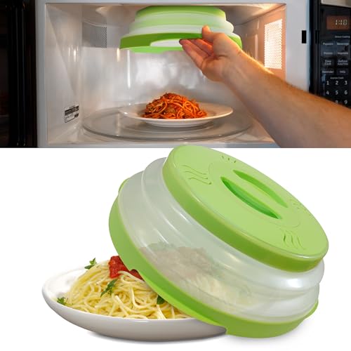 Magnetic Microwave Splatter Cover (12 Inch - Full Size Microwaves - Green)
