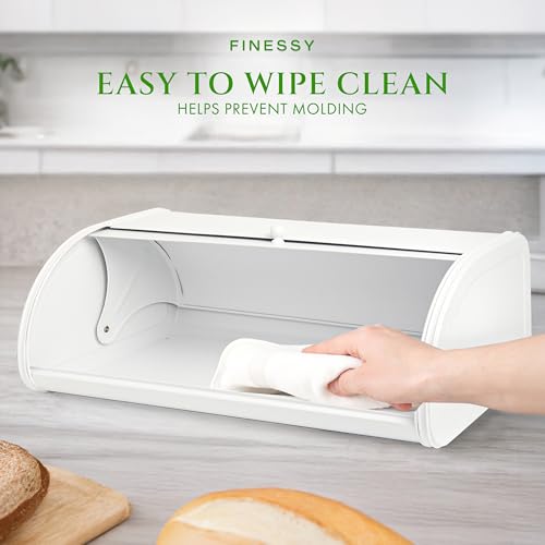 Large Bread Box Roll Top (Family-Size Luxe White)