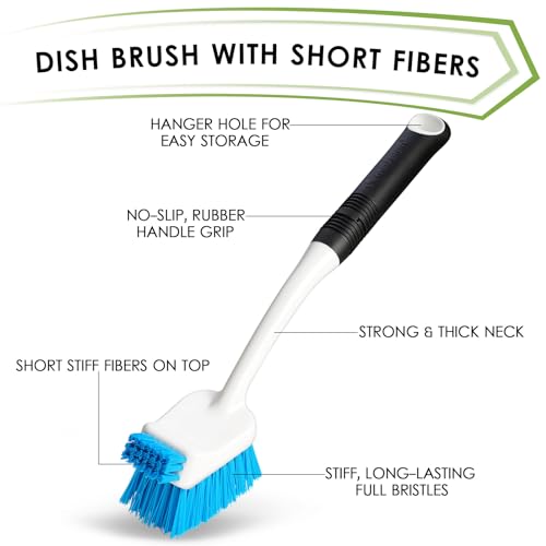 Dish Brush Set of 3 with Bottle Brush (3 Count)