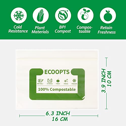 100% Compostable Snack Zip Bag