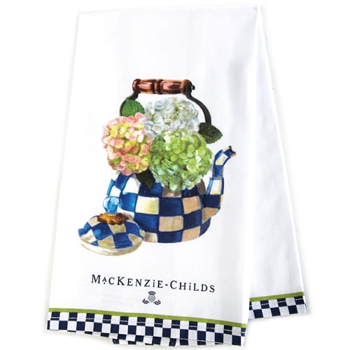 Cotton Dish Towel (Hydrangea Tea Kettle / 1-Pack)