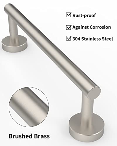 12 Inches Brushed Towel Bar for Bathroom Kitchen Hand Towel Holder Dish Cloths Hanger SUS304 Stainless Steel RUSTPROOF Wall Mount (Brushed Grey / 10 inch(Center to Center))