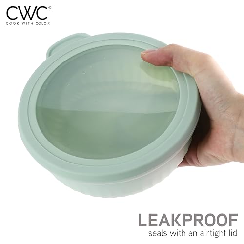 Prep Bowls with Lids (Sage / 8 Piece Set - Wide Bowls)