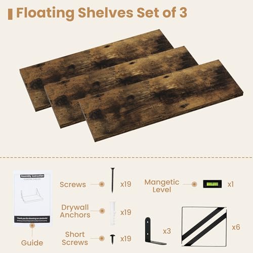 Floating Book Shelves for Wall