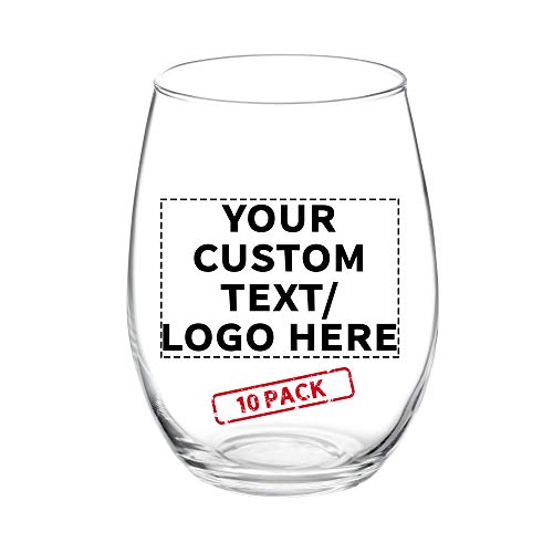 10 ARC Stemless Wine Glasses Set (10 Count)
