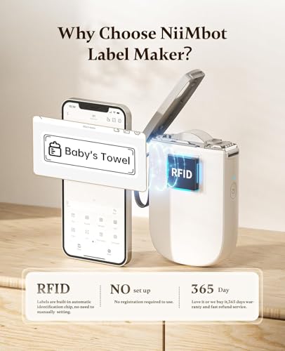 D11 Upgraded Version 300 DPI Label Maker with Tape