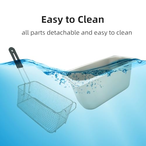 Electric Deep Fryer with Basket for Home Use (80)