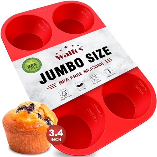 Silicone Texas Muffin Pan (1 Pc: 6 Cups, Jumbo)