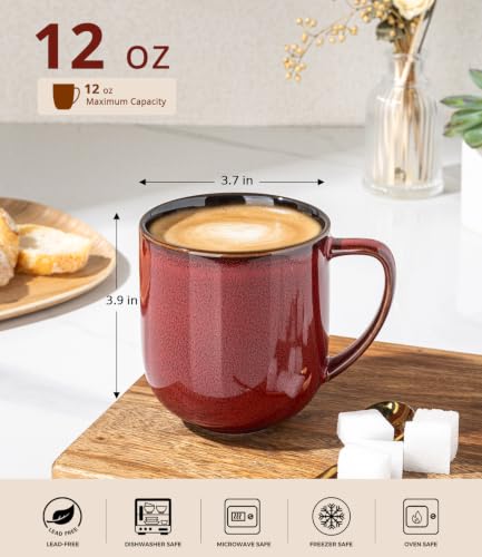 Ceramic Coffee Mugs Set of 6 (reactive glaze-2 / set of 6)
