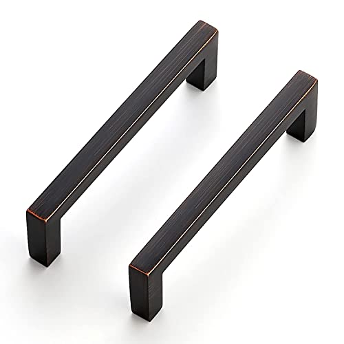 Oil Rubbed Bronze Cabinet Handles Cabinet Pulls 3 (Oil Rubbed Bronze / Flat Black 3-3/4'' Hole Center)