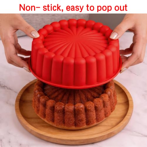 Silicone Springform Pan Protector for 7.5inch Pans (8 inch +2 packs)