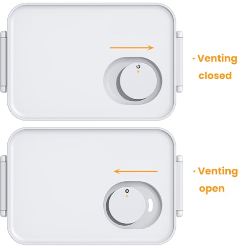 6 Pack Large Fruit Storage Containers for Fridge with Timing Knob (S+M+L-6 Pack)