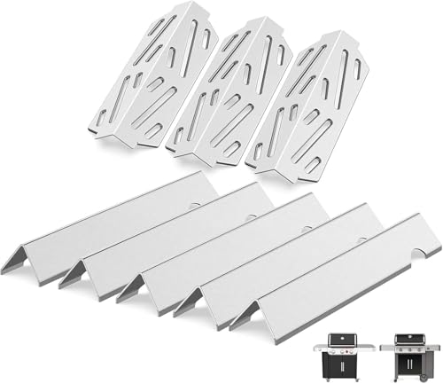 Grill Flavorizer Bars and Heat Deflector for Weber Genesis II 300 (H5 17.1")