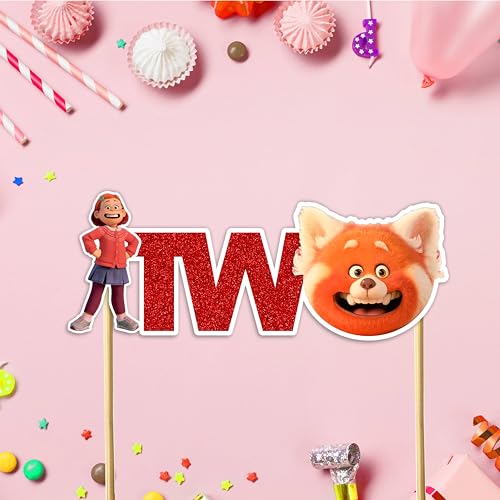 Trning Red Two Cake Topper Decoration