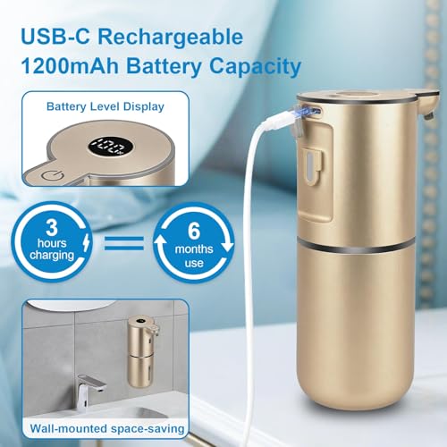 Automatic Liquid Soap Dispenser Touchless (Gold / Liquid)