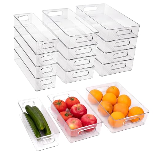 12 Pack Refrigerator Organizer Bins (12 Pack)