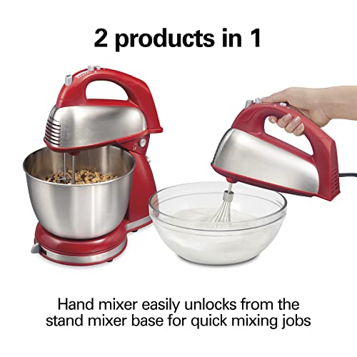 Classic Stand and Hand Mixer (Red / 290 Watts Peak Power)