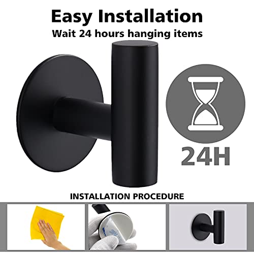 Adhesive Towel Hooks (4 Count)
