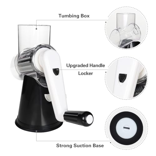 Rotary Cheese Grater Hand Crank Cheese Shredder