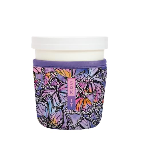 IceCreamSok Insulated Neoprene Cover (Butterfly Galaxy / Fits Tapered Pints)