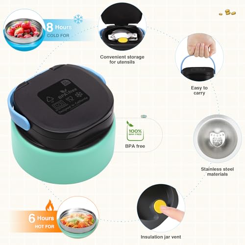 Game Bento Box for Kids (Blue-Green)