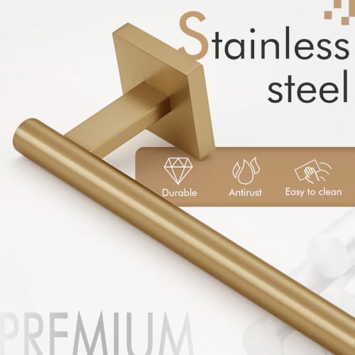 Bathroom Towel Bar 32'' Towel Holder for Bath Kitchen Cabinet Towel Rails 32 Inch Champagne Bronze Stainless Steel B4005CPG (Champagne Bronze / 32-Inch)