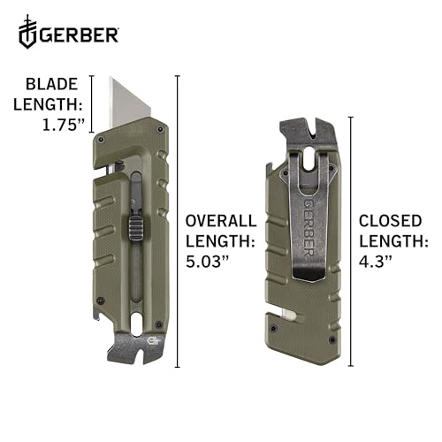 Prybrid EDC Pocket Knife Multitool 8 (Green G10 with Clip)