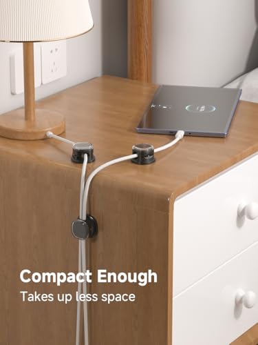 Magnetic Cable Clips (9-PCS Black)