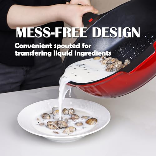 Nonstick Deep Frying Pan Skillet with Silicone Lid (12 inch-Deep Pan)