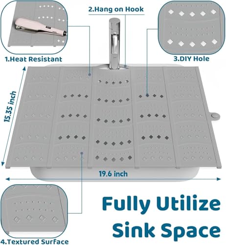Silicone Foldable Bathroom Sink Cover