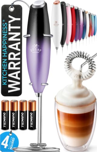 Powerful Milk Frother Wand With Duracell Batteries