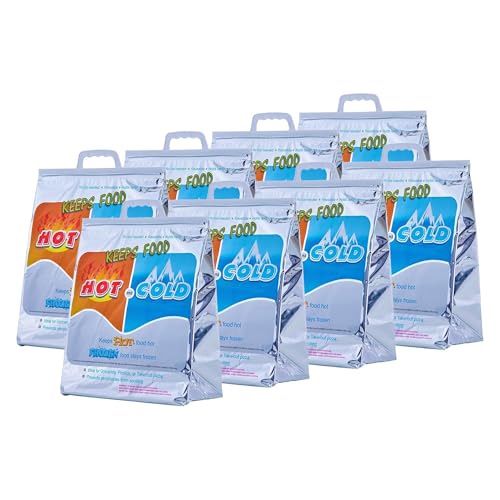 Hot and Cold Insulated Bags for Food Delivery (Medium (Lunch Size))
