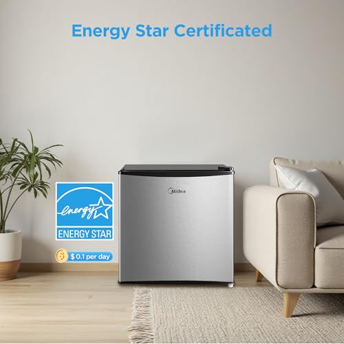 1.7 Cu.ft Mini Fridge (Steel Gray / 1.7 Cubic Feet)