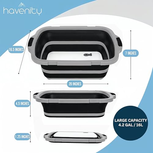 BBQ Prep Tub 16L (Black / XL (16L))