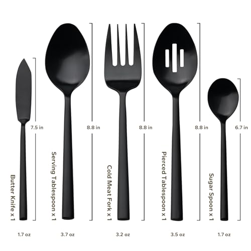 Potter Black 45 (Satin-Black / 45 pieces for 8)
