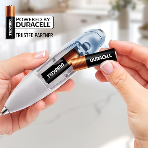 Powerful Milk Frother Wand With Duracell Batteries (Twilight Cloud / Double Whisk + Batteries)