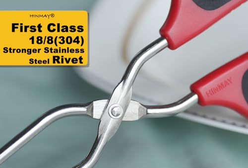 13 Inch Stainless Steel Scissor Tongs with Comfort