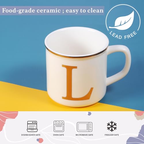 Ceramic Coffee Mug 16oz (Letter L Mug)