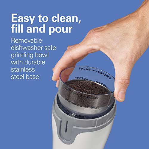 Fresh Grind Electric Coffee Grinder For Up To 12 Cups (White / Makes up to 12 Cups)