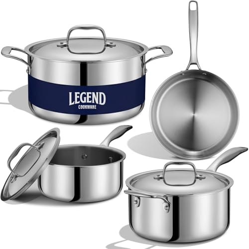 5 Ply Stainless Steel Cookware Set (7-Piece Set)