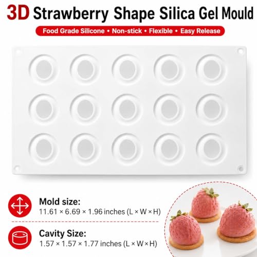Strawberry Silicone Mold for Baking Mousse Cake