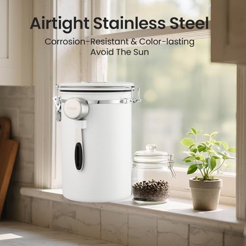 Coffee Canister (Jet White / 39 oz)