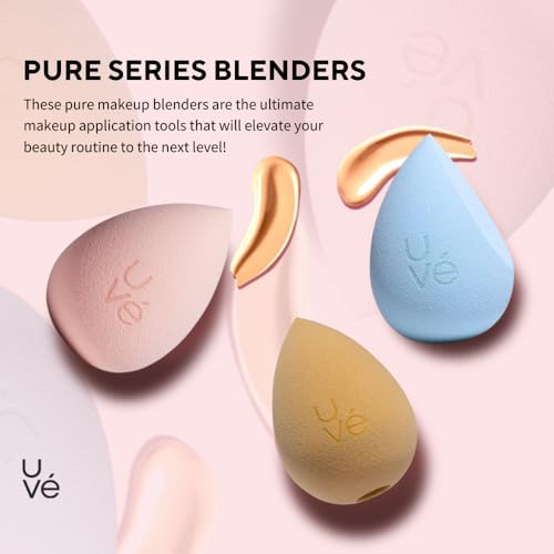 PURE Halo Makeup Blender Sponge (1 Count (Pack of 1) / Yellow (Halo))