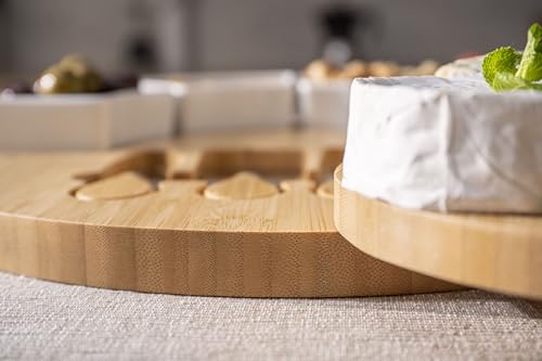 Charcuterie Board Set and Cheese Serving Platter (13 inch)