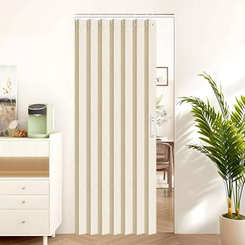 Closet Curtain for Open Closet (Butter Cream / 39"W x 78"L (Pack of 1))