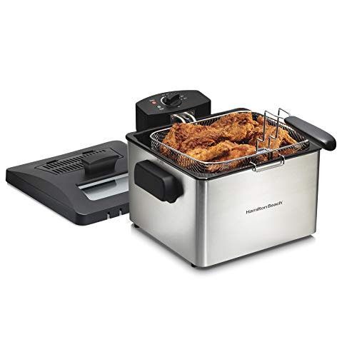 5 Liter Professional Style Electric Deep Fryer With Basket (21 Cups / 5 Liters Oil Capacity)